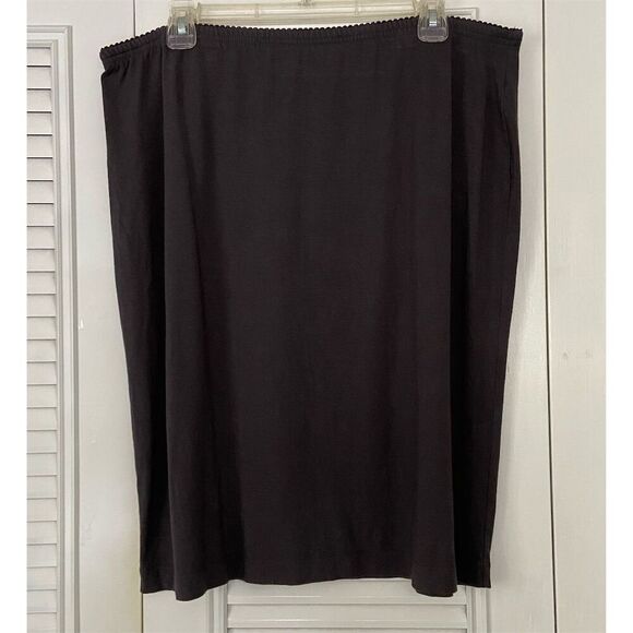 J. Jill Stretch Charcoal Gray Pencil Skirt Knee Length Casual Size XL Petite - Picture 1 of 8